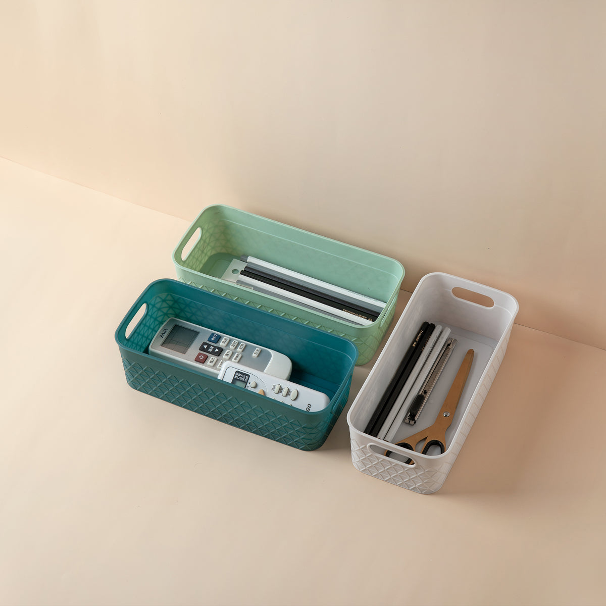 Plastic Desktop Storage Box Basket