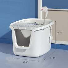 Load image into Gallery viewer, Seamless Molded Cat Litter Box with Scoop
