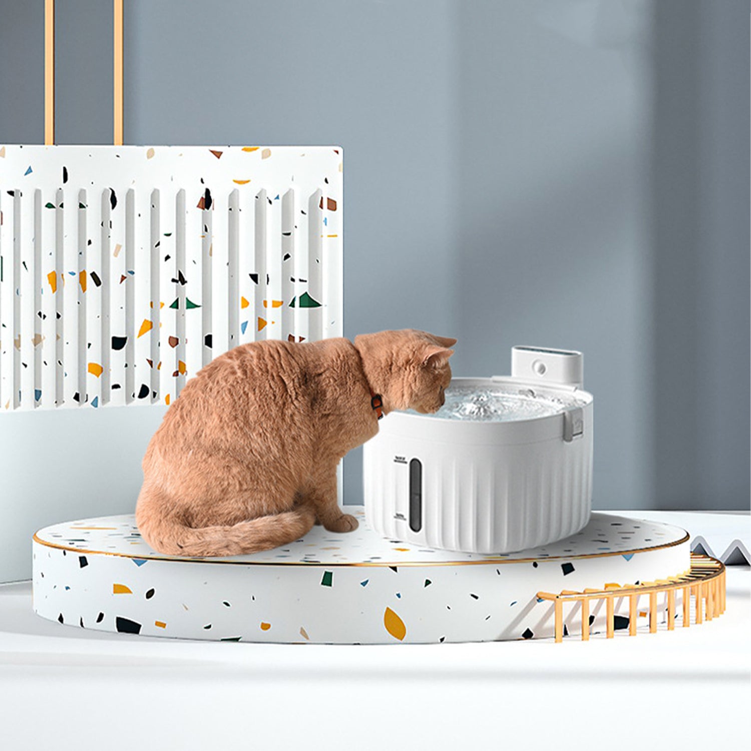 HANAMYA Automatic Pet Water Fountain White