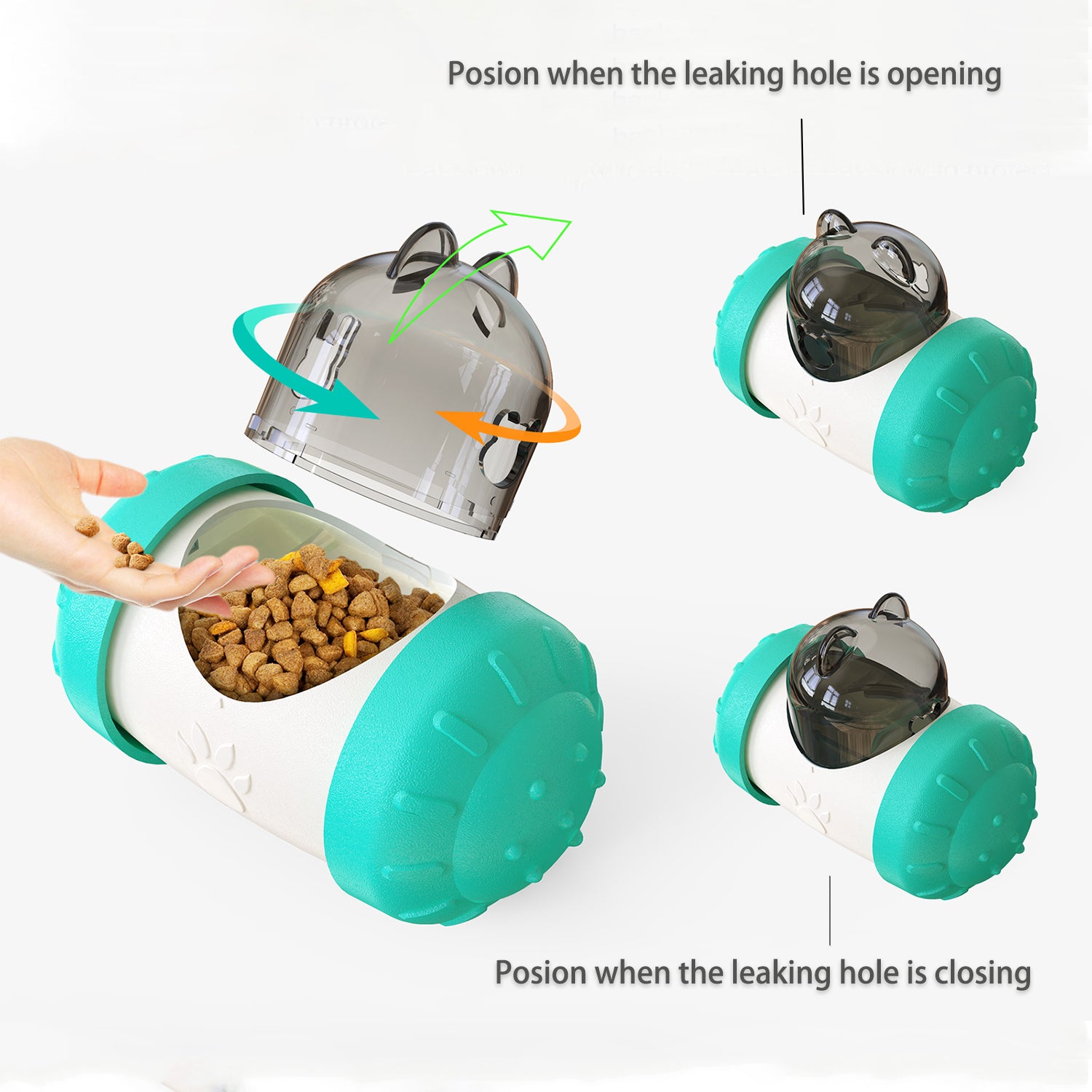 Balanced Rotating Food/Treats Dispensing Toy – HANAMYA